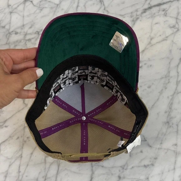 NWT Goorin Bros Queen Bee Amethyst Trucker Hat Velour Rare display picture 3